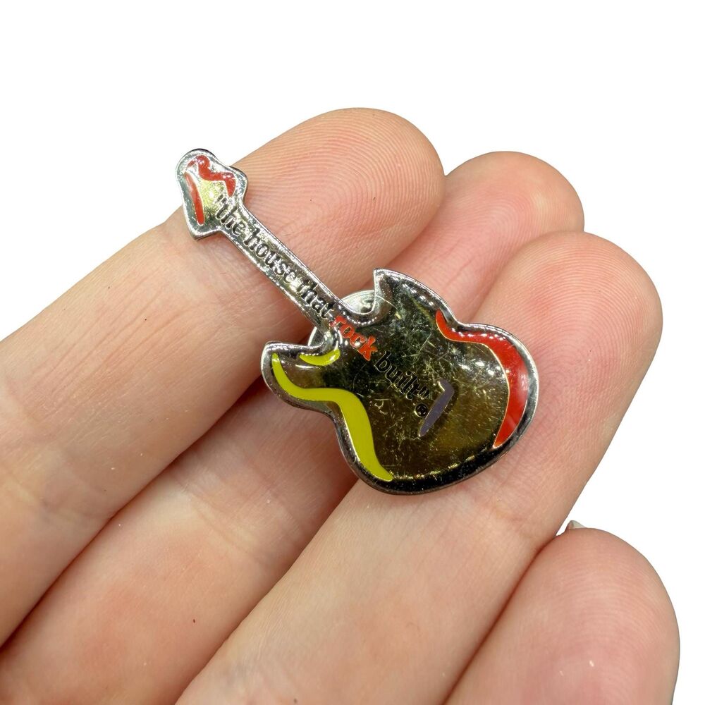 Rock N Roll Hall of Fame “The House that rock built” Metal Guitar Pin - Lapel